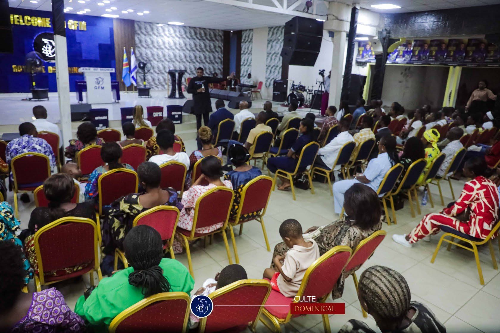 Sunday service of Bishop Charles Motondo at Royaume des Vainqueurs-GFM, Kinshasa
